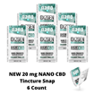 20 mg NANO CBD Tincture Snap 6 Pack